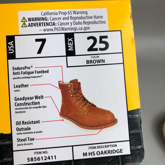 Herman Survivors Men’s Oakridge 6” Steel Toe Work Boots - Picture 8 of 11